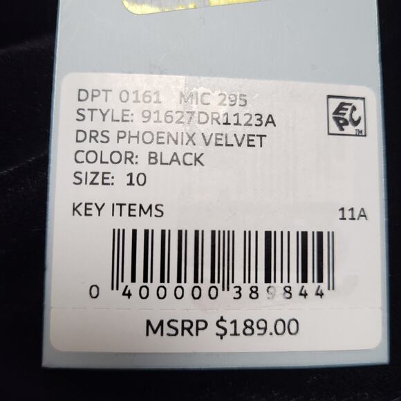 Antonio Melania Black Phoenix Velvet Cowl Neck Sheath Maxi Dress NWT size 10 - Picture 11 of 12